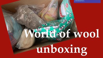 Fibre unboxing from world of wool #unboxingvideo #fibreart #fiber