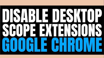 How To Disable Desktop PWA Scope Extensions In Google Chrome