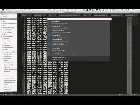 Sublime (text 2) Feature ScreenCast
