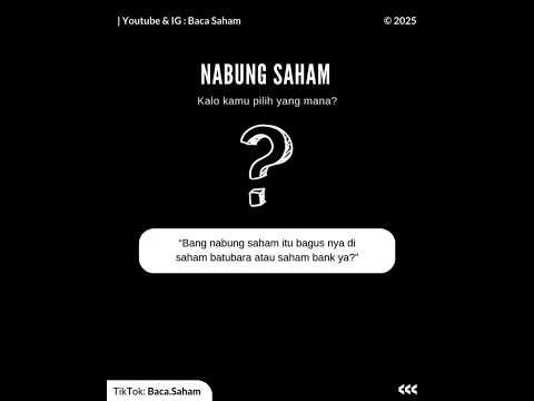 Nabung Saham Bank atau Batubara? #bacasaham #saham #dividen #bbri #bmri #bbca #adro #itmg #ptba