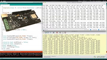 ESP32 CANDue.  New board features 2 CAN ports and ESP32 controller