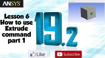 Ansys workbench tutorial | lesson 6 | how to use Extrude command in hindi 2020.