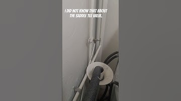 The Saddle tee valve is trouble and needs to be replaced now. #diy #inspections #saddleteevalve