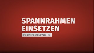 Einsetzen Insektenschutz-Spannrahmen | TMP