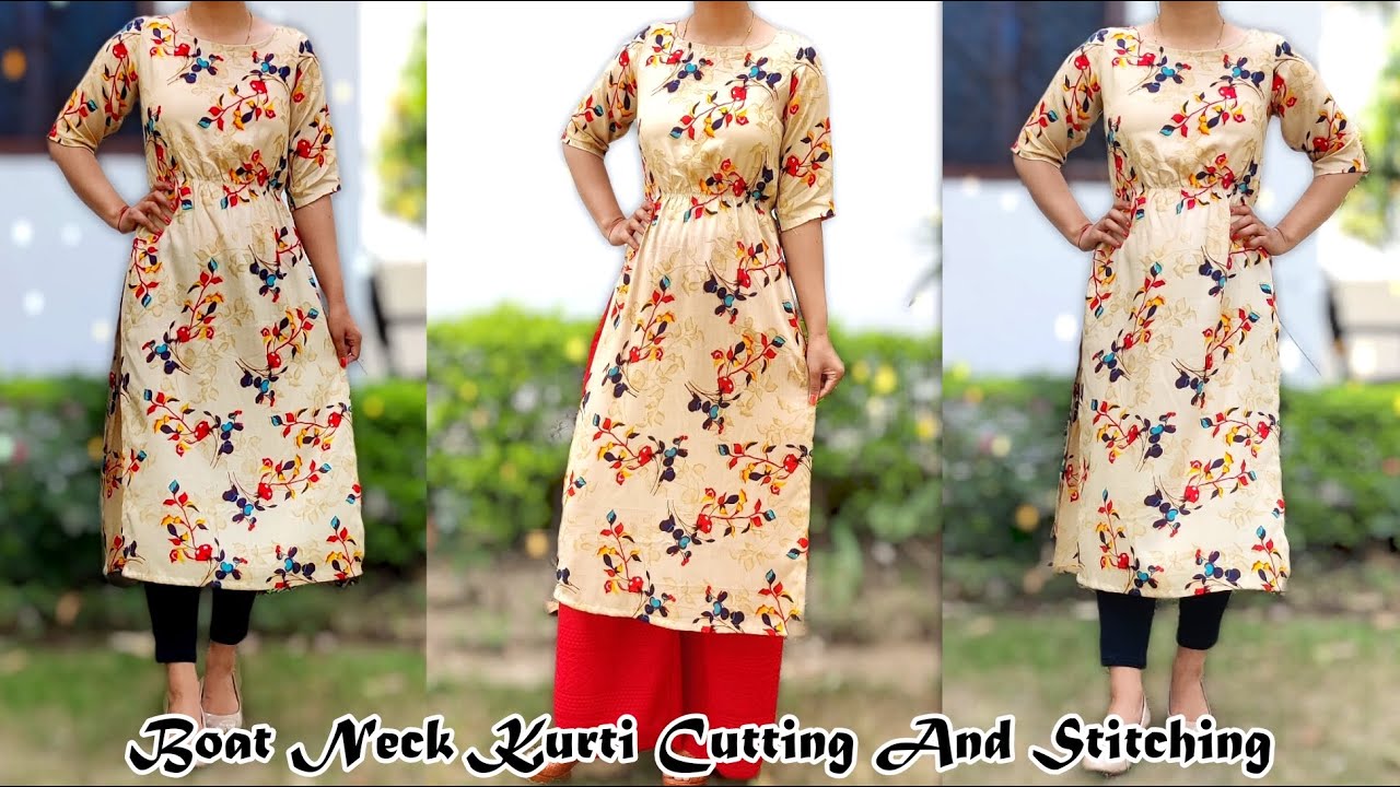 Latest front boat neck designs cutting and stitching  Best Sewing videos   neck patterns in  Neck pattern Kurti neck designs Kurti neck  Discover  the Latest Best Selling Shop womens