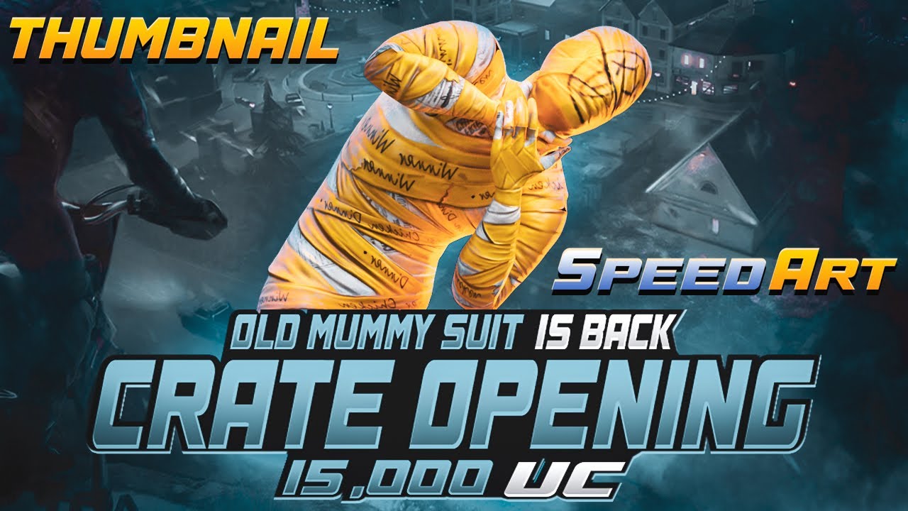 Pubg Mobile THUMBNAIL SPEED ART 🔥👌(OLD MUMMY SUIT IS BACK) | Thumbnail  2022