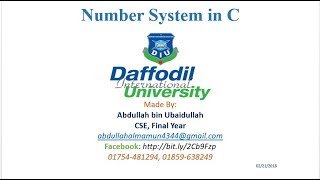 46_Introduction to number system in C by Abdullah (Part 0)