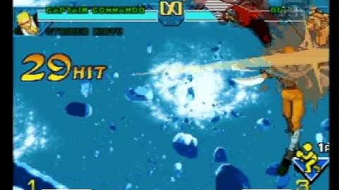 Marvel vs Capcom (PSone): Captain Commando TM 58 Hit Hyper Cancel