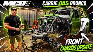 Carrie the OBS Bronco Fabricated TTB Crossmember with STEERING RACK | Morgan Clarke Design