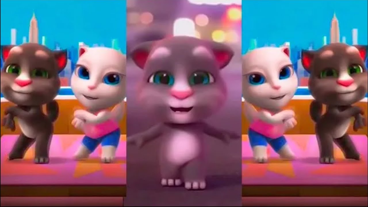 🤤Talking Tom & Talking Angela Dance Talking Tom Dancing Cute Baby