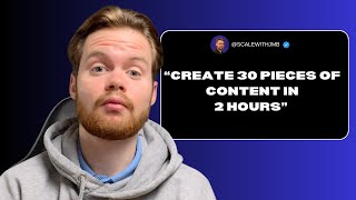 Create 30 pieces of content in 2 hours every month (FULL guide)