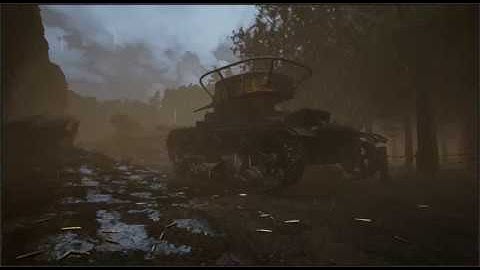 Unreal Engine Demo Second World War - Rainfall test