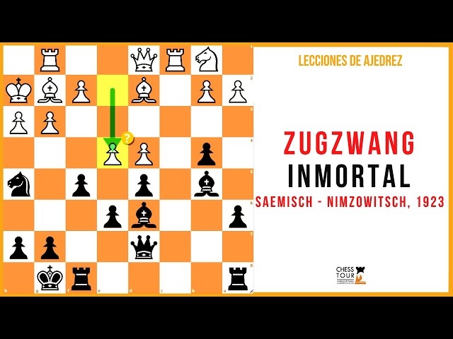 A partida imortal do Zugzwang - Saemisch x Nimzowitsch (1923) 
