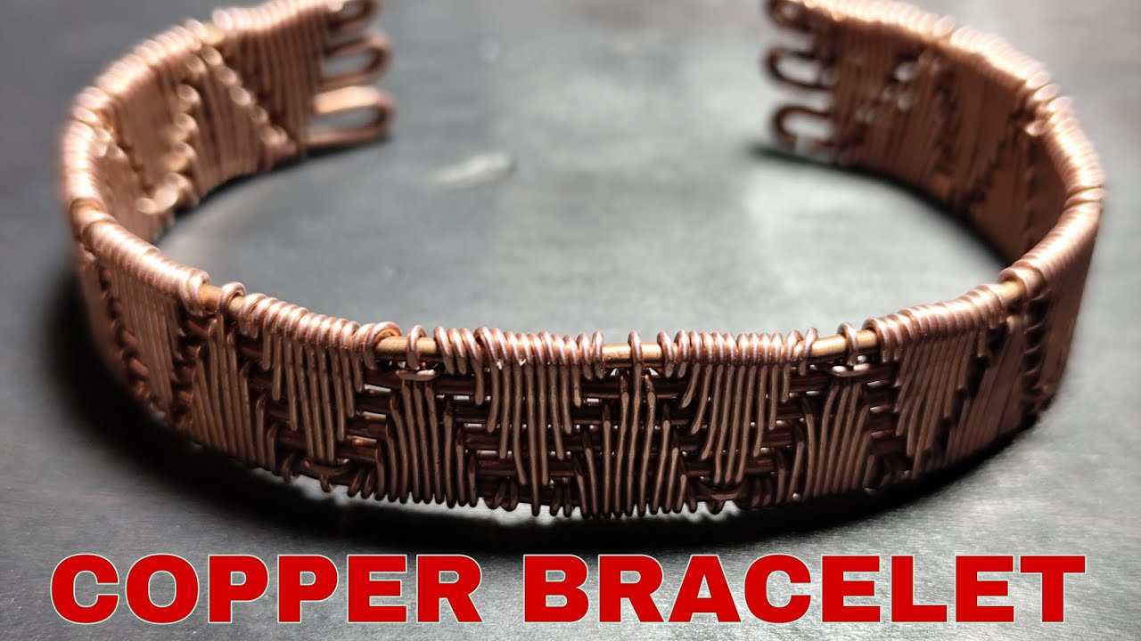 COPPER BRACELET| PULSERA de COBRE| PULSERA de COBRE con la técnica WIRE WRAPPING| WIRE WRAP BRACELET