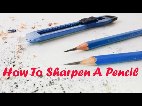 Basic Technique Drawing  How To Sharpen A Pencil For Drawing