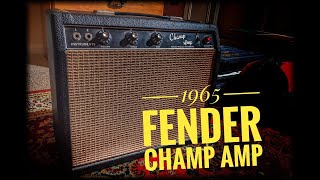 1965 Fender Champ Amp Original MUST SEE!