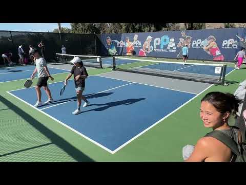 4.5 Mixed Doubles w/ PB Studio Chris 12/3/23 1st Backdraw Pickleball San Clemente Finals Tournament