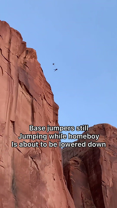 BASE JUMPING ACCIDENT #tombstone #moabutah #shortsviral