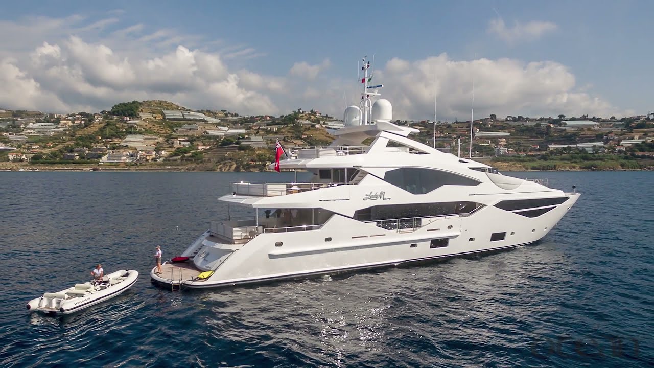 Captain Russ Strang on board M/Y Lady M