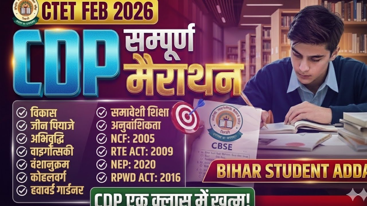 CTET Previous Year Question Paper cdp Pedagogy CTET 2026 Preparation I