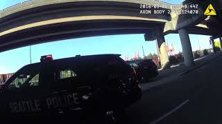 Officers Commandeer Backhoe To Bring Man To Safety