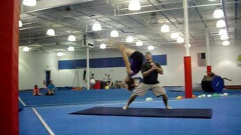 front 1 1/2 twist into a back layout