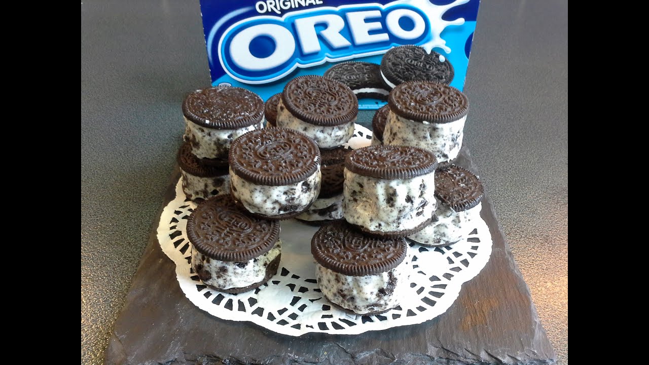كلاص سهل واقتصادي للأطفال  ببسكويت الاوريوا مع طريقة التقديم راءعة     glace aux biscuits oreo
