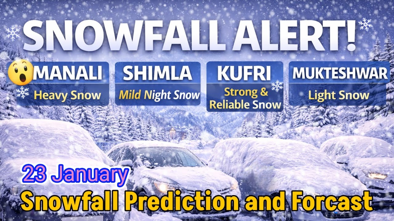 Snowfall Wait Is Over ❄️ | Manali, Shimla, Kufri, Mukteshwar Snowfall Update | Jan 2026