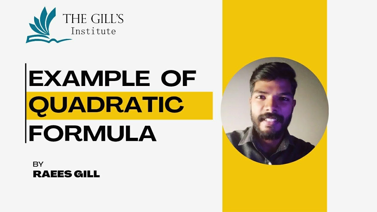 Quadratic Formula Explained With Example Step by Step Solution quadratic formula explained with example step by step solution