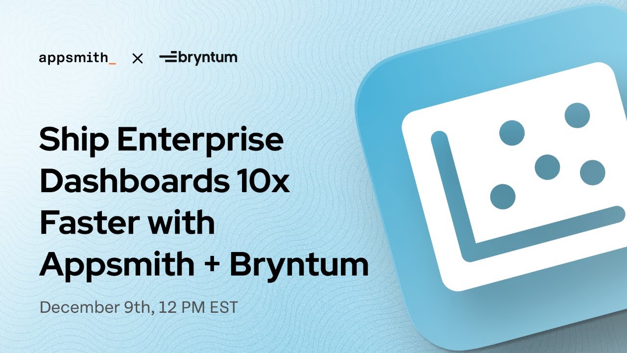 Ship Enterprise Dashboards 10x Faster