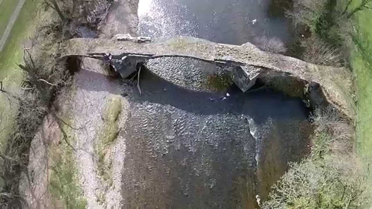 Cromwells bridge, River Hodder (Brandywine Bridge) DJI Phantom