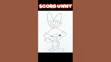 How to Draw Scorbunny | Pokémon Drawing Tutorial #scorbunny #pokemondrawing
