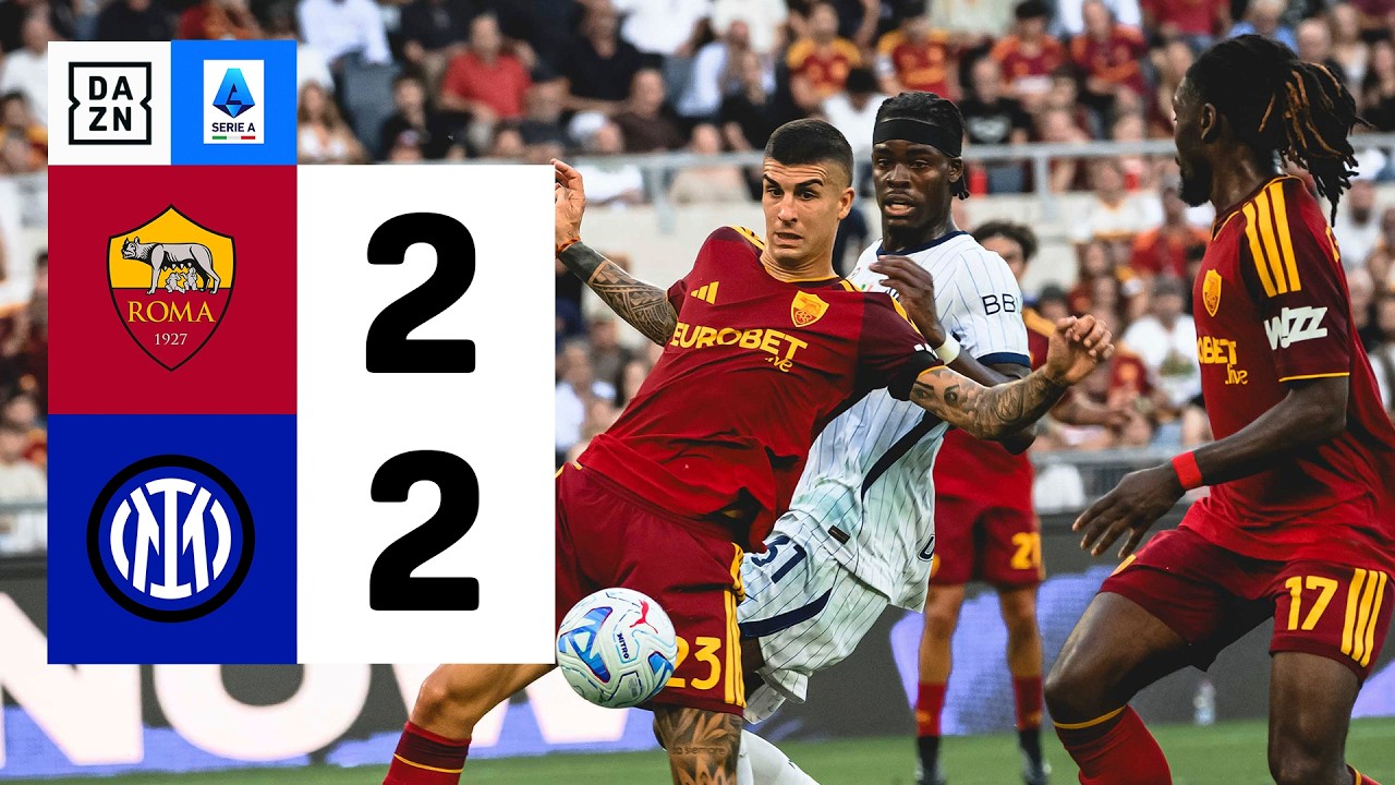 Resumen: Roma vs Inter (2-2) | Resumen y goles | Highlights Serie A