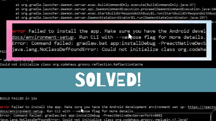 React Native Errors - Failed to install and Unable to load script, Solved!!!