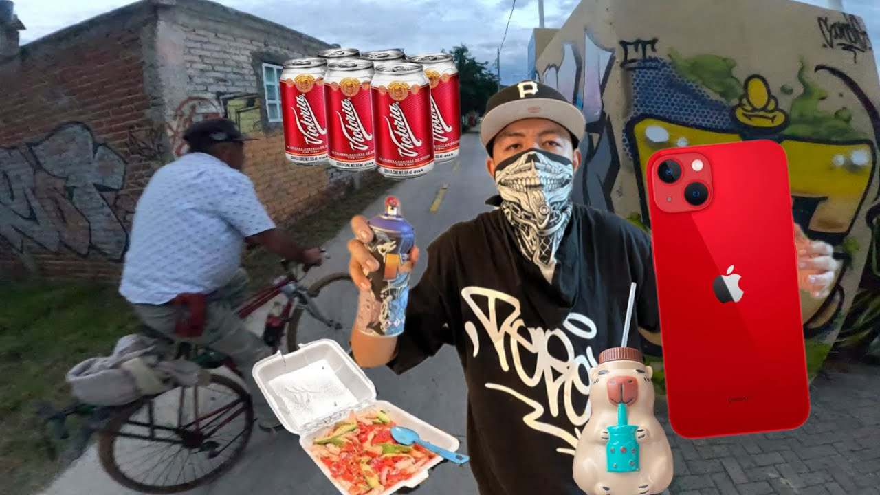 FUI A EMPEÑAR EL CELULAR PARA PINTAR GRAFFITI Y COMER