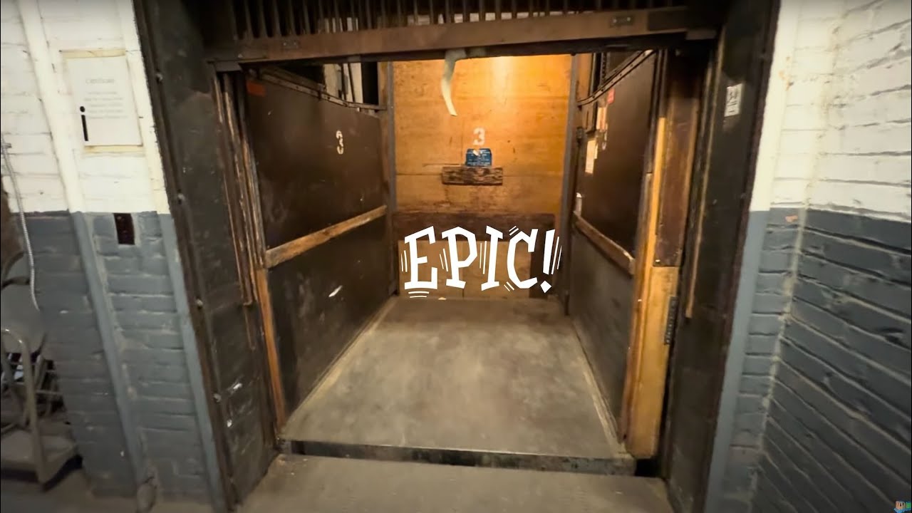 Historic Marshall Elevator in a Warehouse in Pittsburgh PA (Pull the