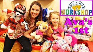 BUILD A BEAR WORKSHOP FIRST VISIT FOR AVA!!! Trolls Poppy Doll + Kids Playing in Store DisneyCarToys