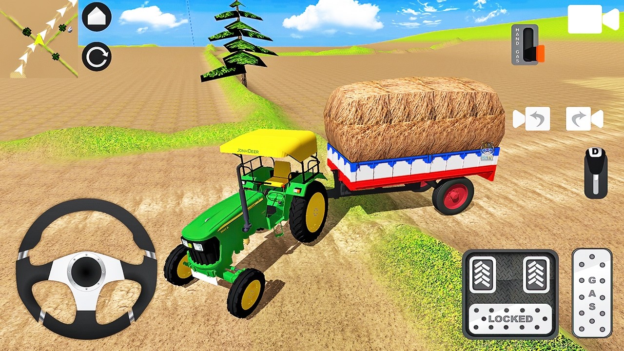 John Deere 5045D Tractor Driving - Indian Tractor Simulator Game - Android Gameplay