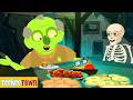 Zombie Family At Dinner 🧟♂️ Spooky Scary Skeleton Song By Teehee Town