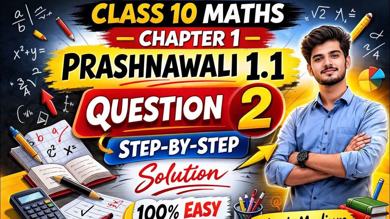 Class 10 Maths Chapter 1 | Prashnawali 1.1 Question 2 | Step-by-Step Solution