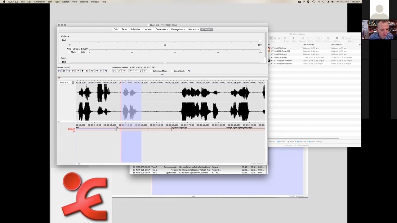 Introduction to Elan (Nick Thieberger)