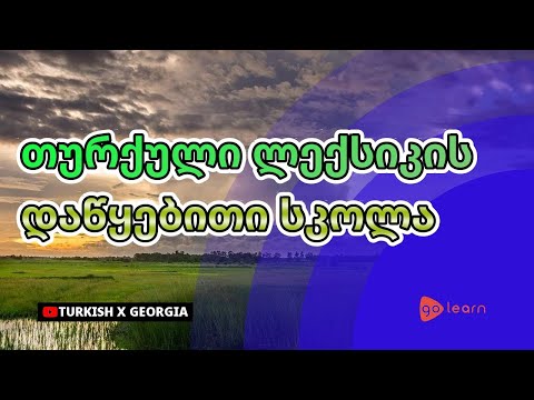 თურქული ლექსიკის დაწყებითი სკოლა | Golearn