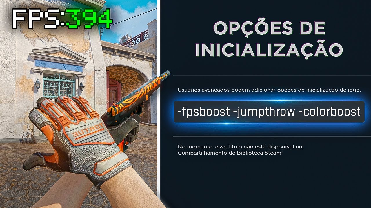 CHEGARAM! Essas são TODAS as OPÇÕES de INICIALIZAÇÃO do CS 2 (comandos ...