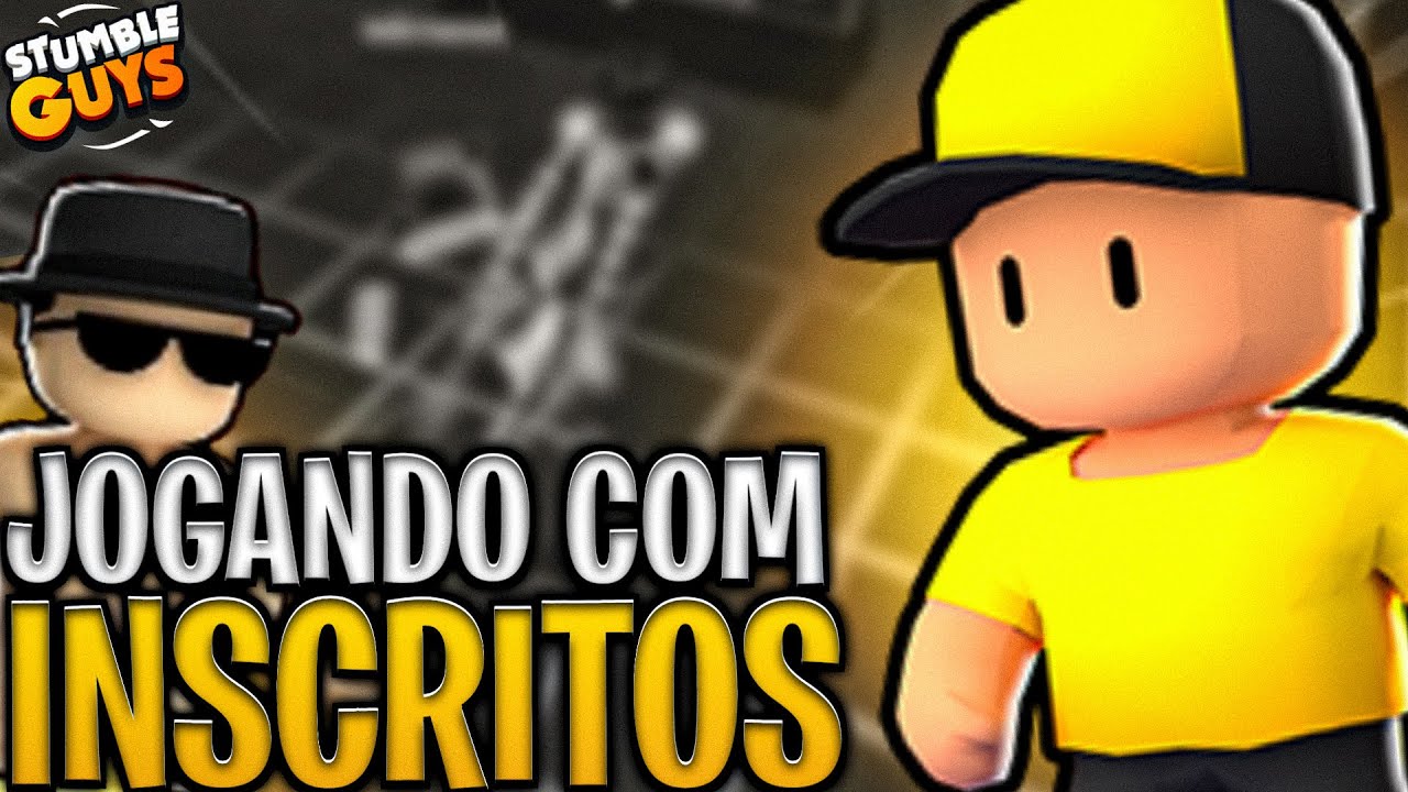 JOGANDO COM OS INSCRITOS STUMBLE GUYS!! COPINHA 1v1 !!😱😱😱😱 