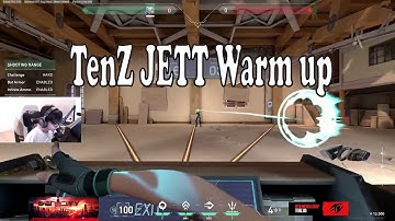 TenZ JETT Warm Up Routine / Aimlab & Practice Range