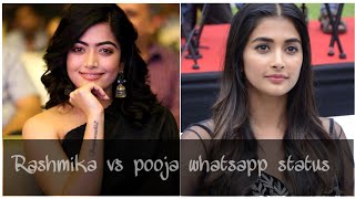 Rashmika Mandanna πCute Expressions Vs Pooja Pooja Hegde Status - hdvideostatus.com