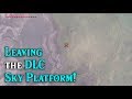 Leaving the DLC Sky Platform! MEME TEXT above the clouds IS BACK in Zelda Breath of the Wild DLC