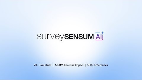 Meet SurveySensum: The AI Way to Smarter CX