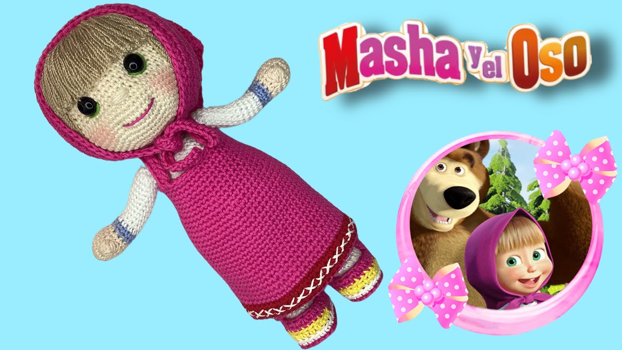 MASHA Amigurumi 1/3 (SUBS🇺🇸🇧🇷) #mashaacrochet #mashayeloso #mashafacildehacer