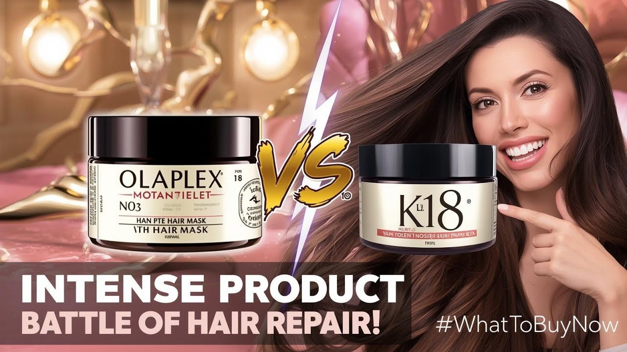 "Olaplex vs K18 – Which One Actually Repairs Damaged Hair? REAL TEST!"